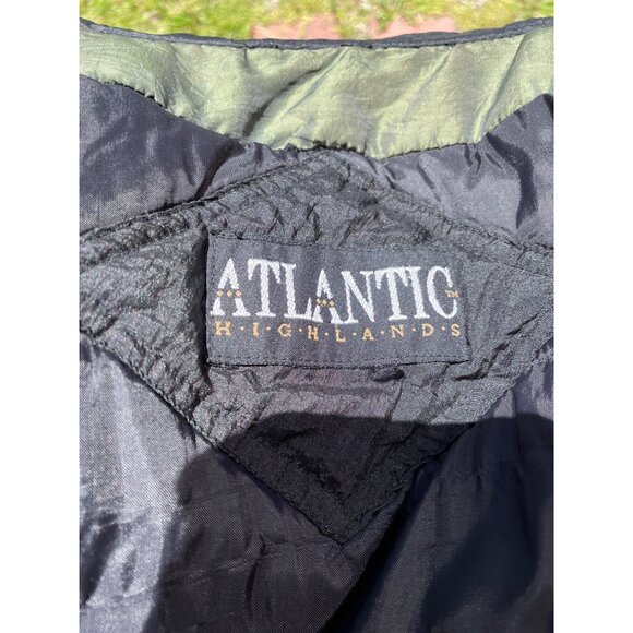 Vintage Atlantic Highlands Hooded Patchwork Jacket With Velvet Accents & Zipper - Picture 5 of 8